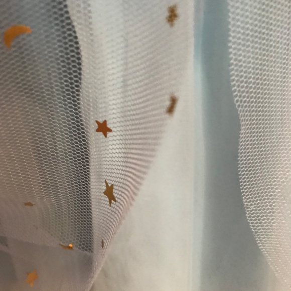 NWT Powder Blue Starry Tulle Skirt Size 4 - Picture 7 of 10